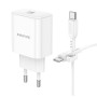 Мережевий зарядний пристрій Borofone BA81A PD20W Type-C to Type-C
