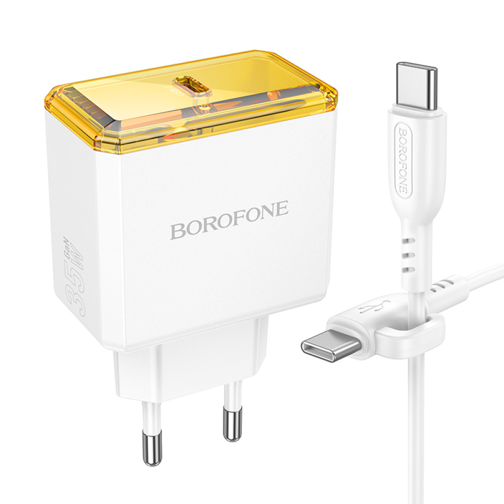 Мережевий зарядний пристрій Borofone BAS31A Treasure PD35W Type-C to Type-C