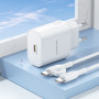Мережевий зарядний пристрій Borofone BA82A Platinum PD25W Type-C to Type-C