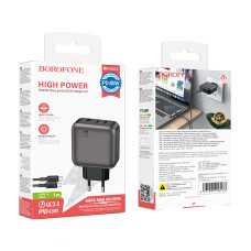 Мережевий зарядний пристрій Borofone BAS56A Absolute GaN PD45W+QC3.0 Type-C to Type-C