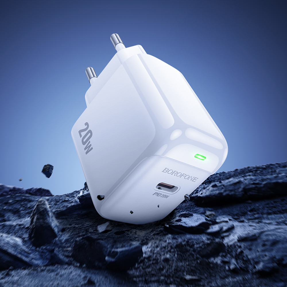 Мережевий зарядний пристрій Borofone BAS43A Potential PD20W Type-C to Type-C