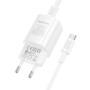 Мережевий зарядний пристрій Borofone BA103A Pudding PD20W Type-C to Type-C