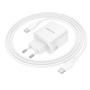 Мережевий зарядний пристрій Borofone BN31 Cargador GaN PD45W+QC3.0 Type-C to Type-C