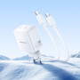 Мережевий зарядний пристрій Borofone BN31 Cargador GaN PD45W+QC3.0 Type-C to Type-C