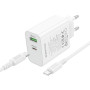 Мережевий зарядний пристрій Borofone BA108A Stellar PD30W+QC3.0 Type-C to Type-C