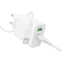 Мережевий зарядний пристрій Borofone BA106A Stellar PD20W+QC3.0 Type-C to Type-C