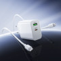 Мережевий зарядний пристрій Borofone BA106A Stellar PD20W+QC3.0 Type-C to Type-C