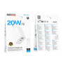 Мережевий зарядний пристрій Borofone BA106A Stellar PD20W+QC3.0 Type-C to Type-C