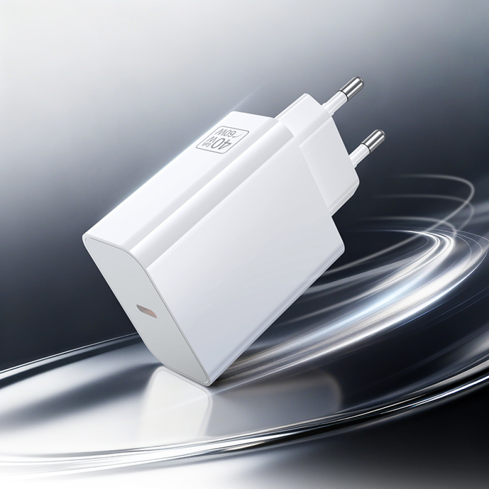 Мережевий зарядний пристрій Borofone BA109A Star GaN PD40W Type-C to Type-C