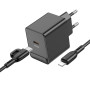 Мережевий зарядний пристрій Borofone BAS13A Erudite PD20W Type-C to Lightning 