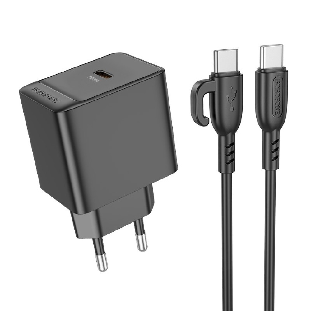 Мережевий зарядний пристрій Borofone BAS15A Erudite PD30W Type-C to Type-C 