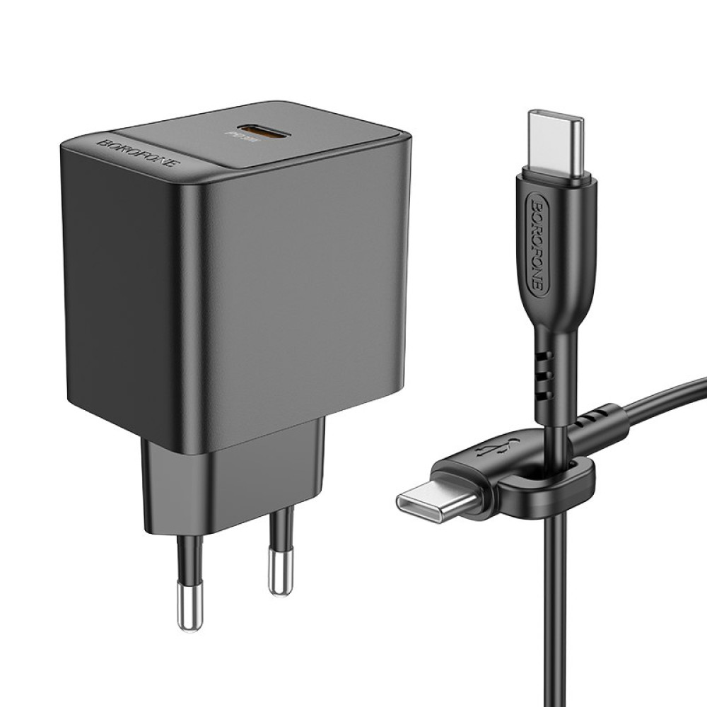 Мережевий зарядний пристрій Borofone BAS15A Erudite PD30W Type-C to Type-C 
