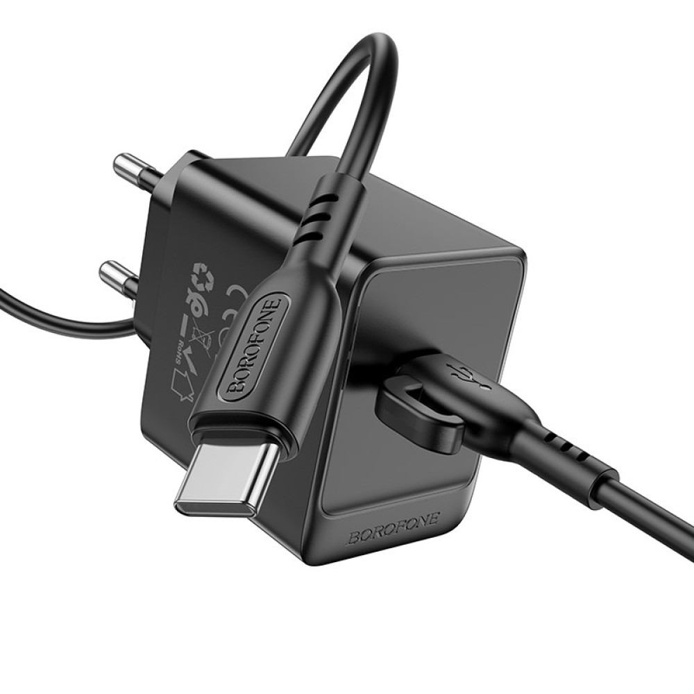 Мережевий зарядний пристрій Borofone BAS15A Erudite PD30W Type-C to Type-C 