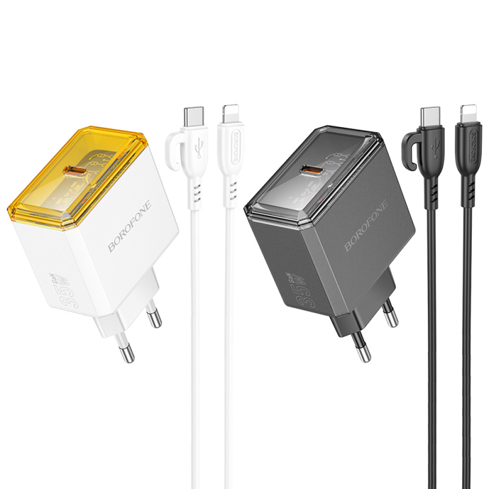 Мережевий зарядний пристрій Borofone BAS31A PD35W Type-C to Lightning