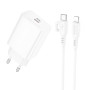 Мережевий зарядний пристрій Borofone BA21A Pro Long journey PD20W Type-C to Lightning 