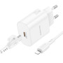 Мережевий зарядний пристрій Borofone BA82A Platinum PD25W Type-C to Lightning