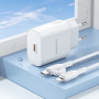 Мережевий зарядний пристрій Borofone BA82A Platinum PD25W Type-C to Lightning