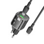 Мережевий зарядний пристрій Borofone BN17 Sunlight PD20W+QC3.0 Type-C to Lightning