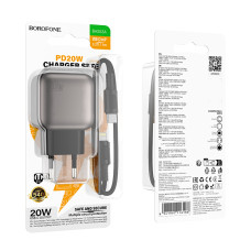 Мережевий зарядний пристрій Borofone BAS53A Absolute PD20W Type-C to Lightning