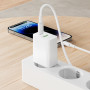 Мережевий зарядний пристрій Borofone BAS74A Source PD20W+QC3.0 Type-C to Lightning