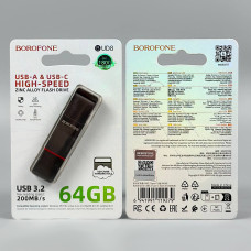USB флеш Borofone BUD8 64Gb Spirit USB3.2+Type-C Швидкісна