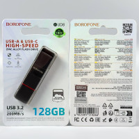 USB флеш Borofone BUD8 128Gb Spirit USB3.2+Type-C Швидкісна