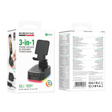 Колонка-підставка для телефону Borofone BR200 Marea RGB (з бездротовой зарядкой)