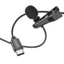 Мікрофон петличний Borofone BFK11 Elegant lavalier Type-C з затискачем