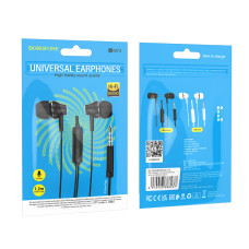 Навушники Borofone BM74 Singer universal 3.5mm BLACK
