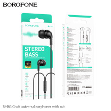 Навушники Borofone BM83 Craft universal 3.5mm BLACK