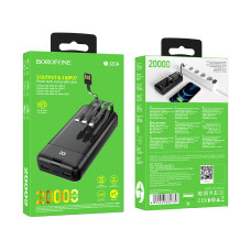 УМБ Power Bank Borofone BJ20A Mobile 20000mAh 2USB+Type-C with cable