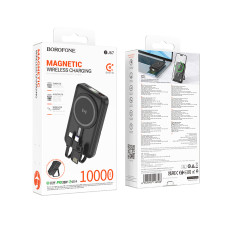 УМБ Power Bank Borofone BJ67 Clever 10000mAh PD20W+22.5W (with cable USB-C, USB-A, Lightning)