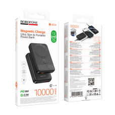 УМБ Power Bank Borofone BJ82A Dawn 10000mAh PD20W з бездротовою зарядкою (15W)