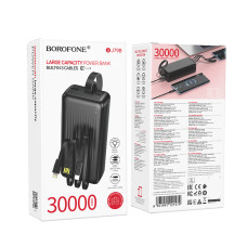 УМБ Power Bank Borofone BJ79B 30000mAh Clever (with cable Type-C+Lightning+USB)