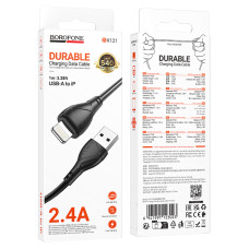 Data Cable Borofone BX121 Energy Lightning 1m