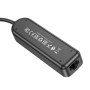 USB-C HUB Borofone DH6 Erudite 4-in-1 (Type-C to USB2.0*3+RJ45 100 Mbps) 0.2m