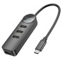 USB-С HUB Borofone DH5 Erudite 4-in-1 (Type-C to USB2.0*4) 0.2m