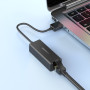 Перехідник OTG Borofone DH7 Ricco USB to RJ45 (100 Mbps) 0.15m