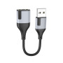 Перехідник Borofone BV19 Creator 2in1 USB to 3.5mm 0.15m