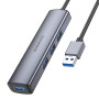 USB HUB Borofone DH12 Smart 4in1 (USB to USB3.0*4) 1.2m