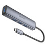 USB-C HUB Borofone DH12 Smart 4in1 (Type-C to USB3.0*4) 0.2m