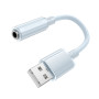Перехідник Borofone BV22 Lemon USB to 3.5mm 0.15m