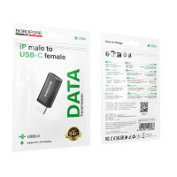 Перехідник OTG Borofone BV26A Lightning male to Type-C female (USB2.0)