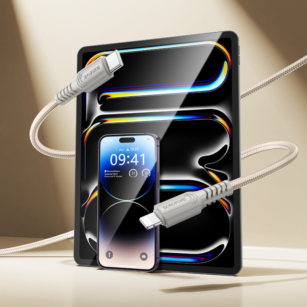 Data Cable Borofone BX116 Certain Type-C to Lightning 27W 1m