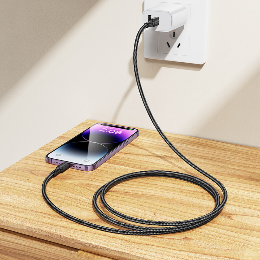 Data Cable Borofone BX116 Certain Type-C to Lightning 27W 1m