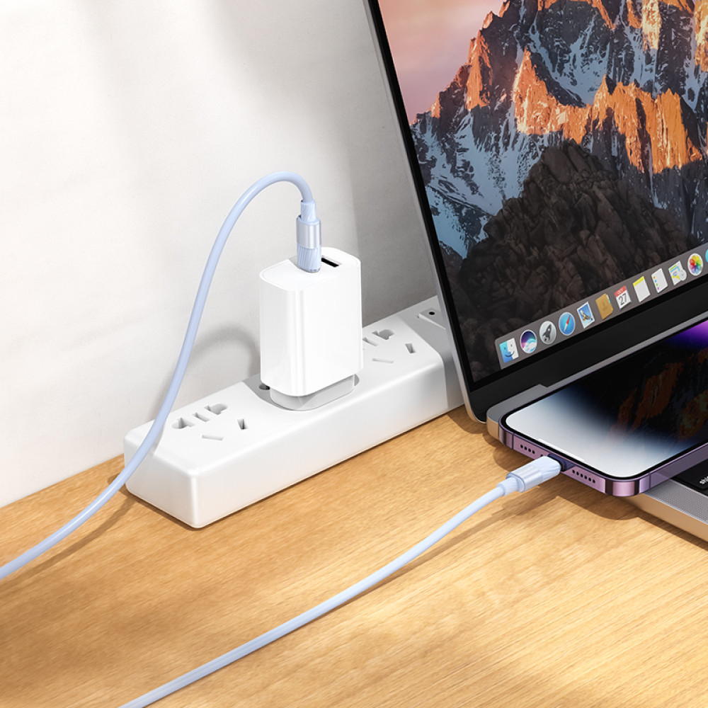 Data Cable Borofone BX106 Charge Type-C to Lightning 1m