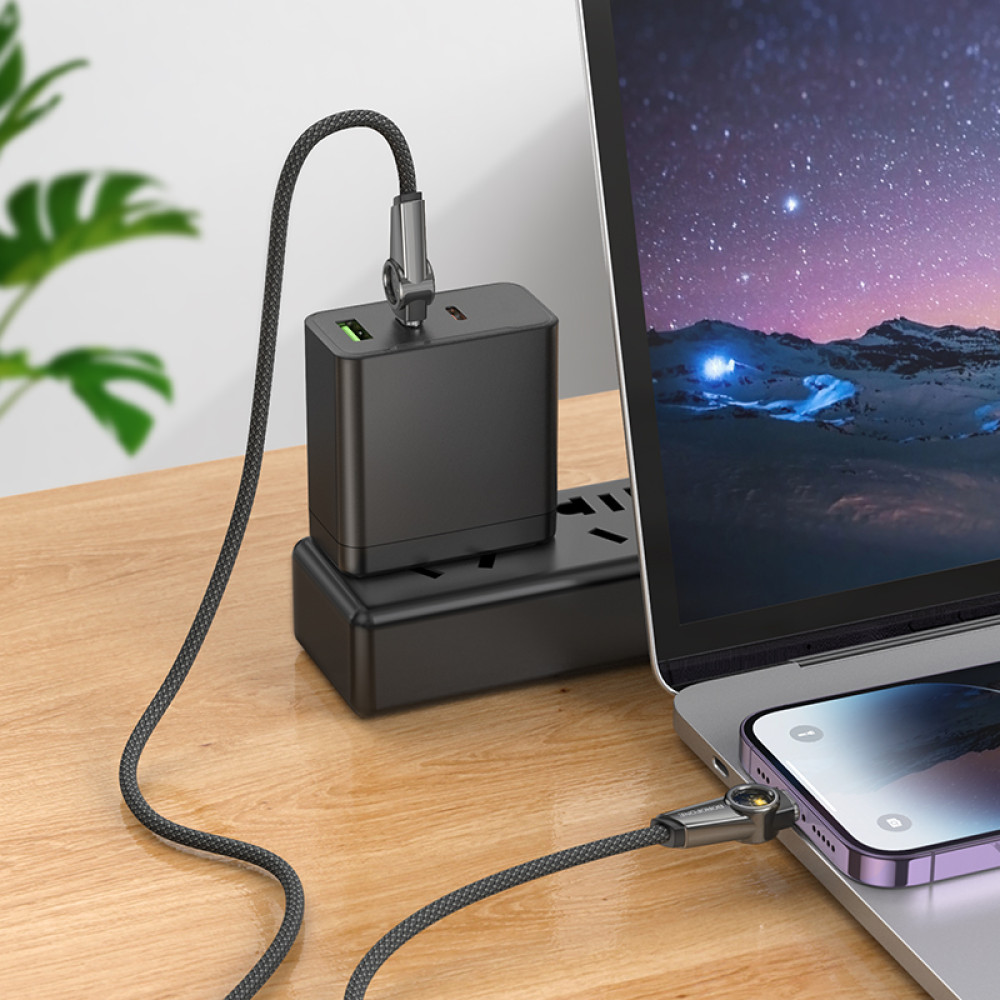 Data Cable Borofone BU49 Shine Type-C to Lightning 1.2m