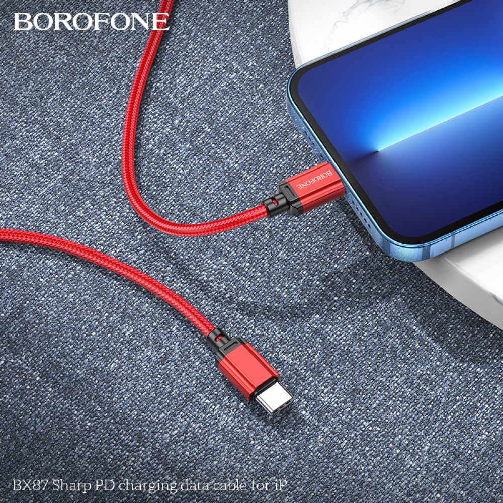 Data Cable Borofone BX87 Sharp Type-C to Lightning 20W 1m