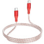 Data Cable Borofone BX96 Ice crystal Type-C to Type-C 1m