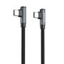 Data Cable Borofone BU50 elbow Type-C to Type-C 60W 1m